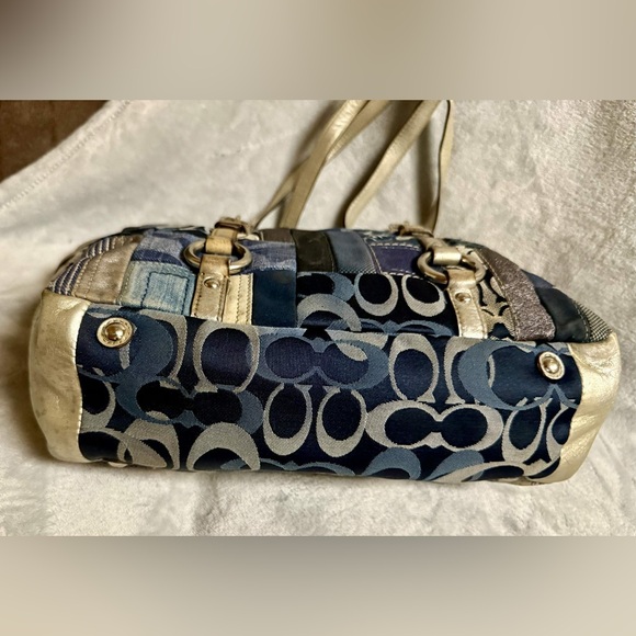 Patchwork Vintage Coach Tote Bag - Picture 4 of 12